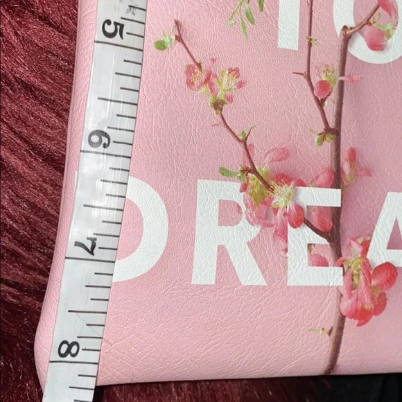 Indigo Floral  pouch wristlet bag - Picture 6 of 8